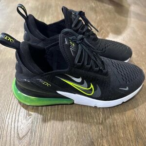 Nike Air Max 270 Black with Neon Green Accents